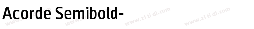 Acorde Semibold字体转换